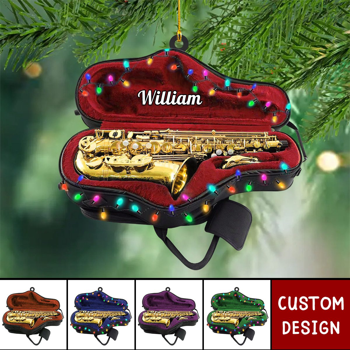 Personalized Saxophone Ornament-Gifts For Saxophonist-2024 New Release