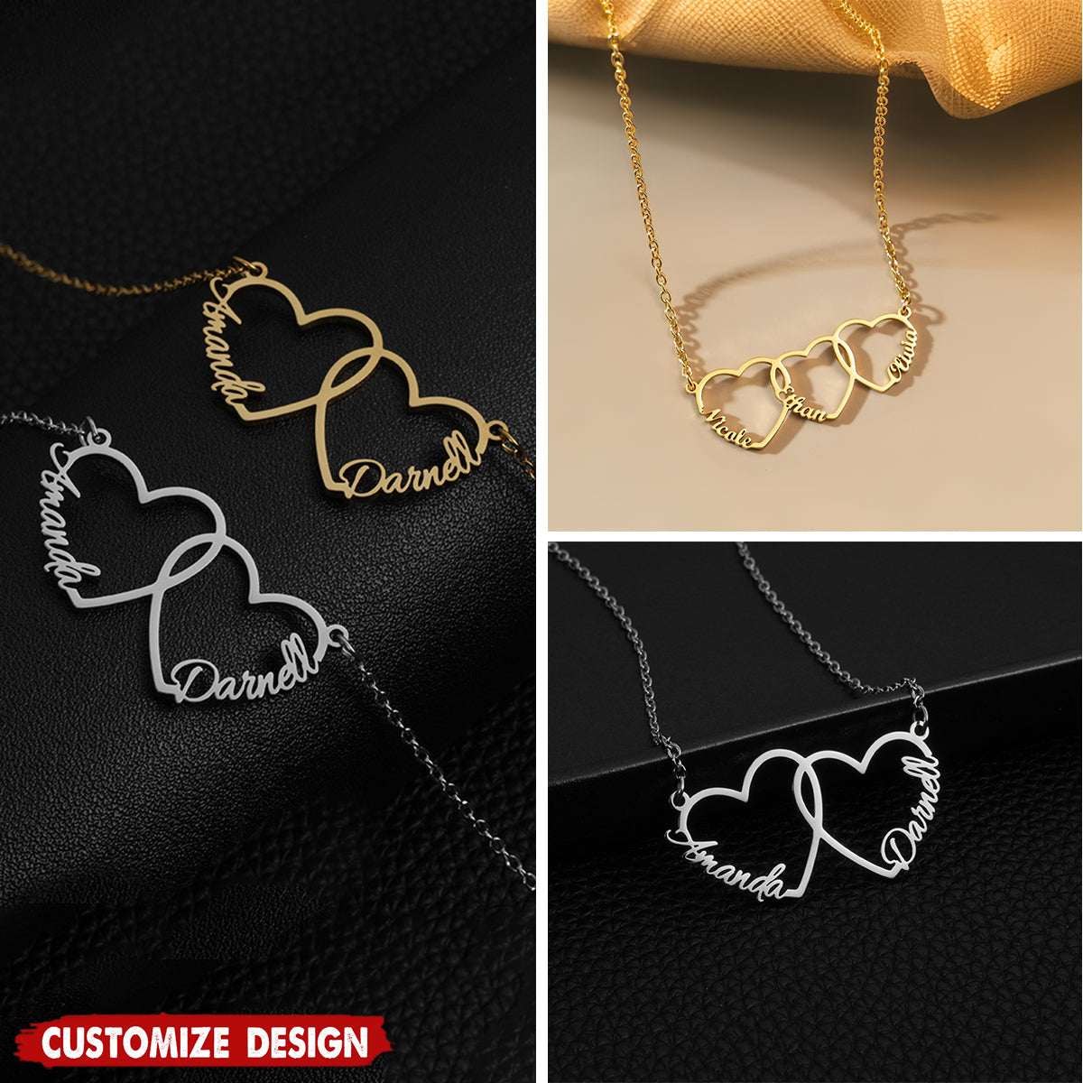 Personalized Heart Name Necklace