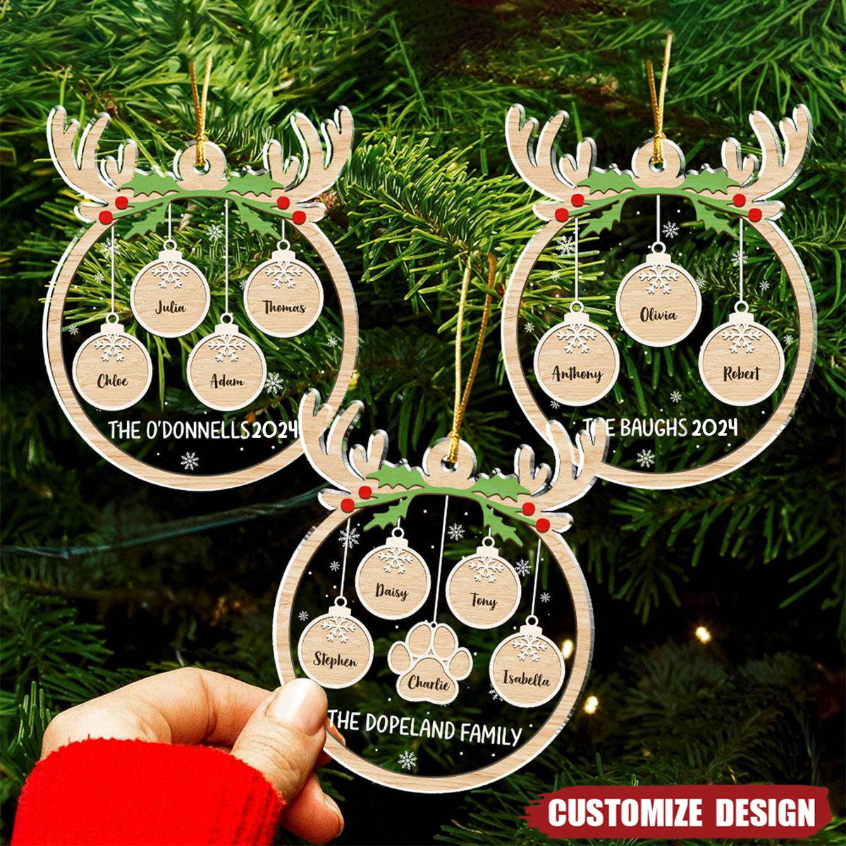 Paw Charm - Personalized Custom Acrylic Ornament - 2024 New Release