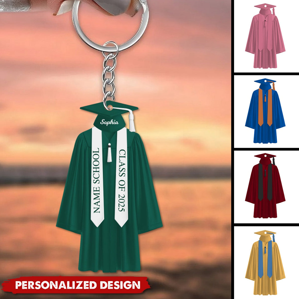 Be The Best Of Whatever You Are-Personalized Keychain-Graduation Gift For Family And Friends