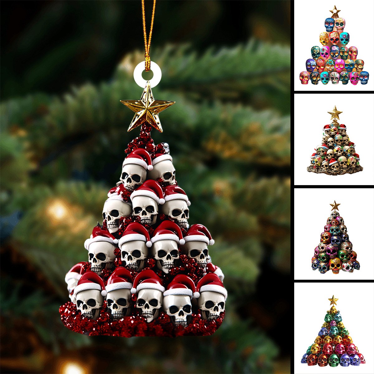 Skulls Skeletons Ornament-Gift For Spooky Friends-2024 New Release