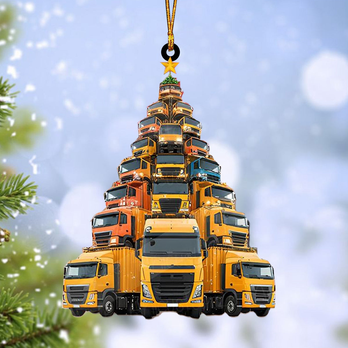 Heavy Truck Christmas Tree Ornament-Gift For Truck Driver-2024 New Release