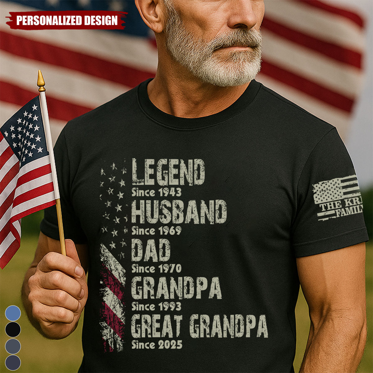 Personalized Legend Husband Dad Papa Since Father's Day Shirt