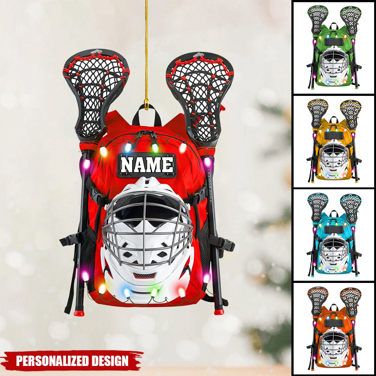 Personalized Lacrosse Christmas Ornament-Gift For Lacrosse Player-2024 New Release