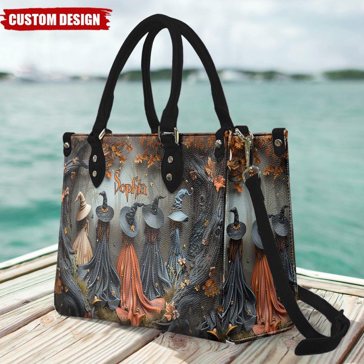 Beautiful Witch - Personalized Witch Leather Handbag