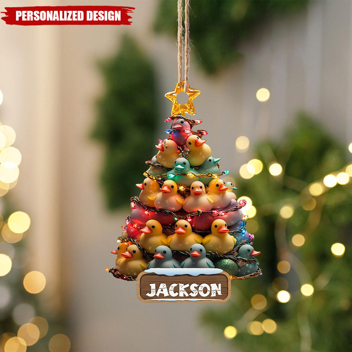 Personalized Duck Toy Christmas Ornament-Gift For Duck Lover-2024 New Release