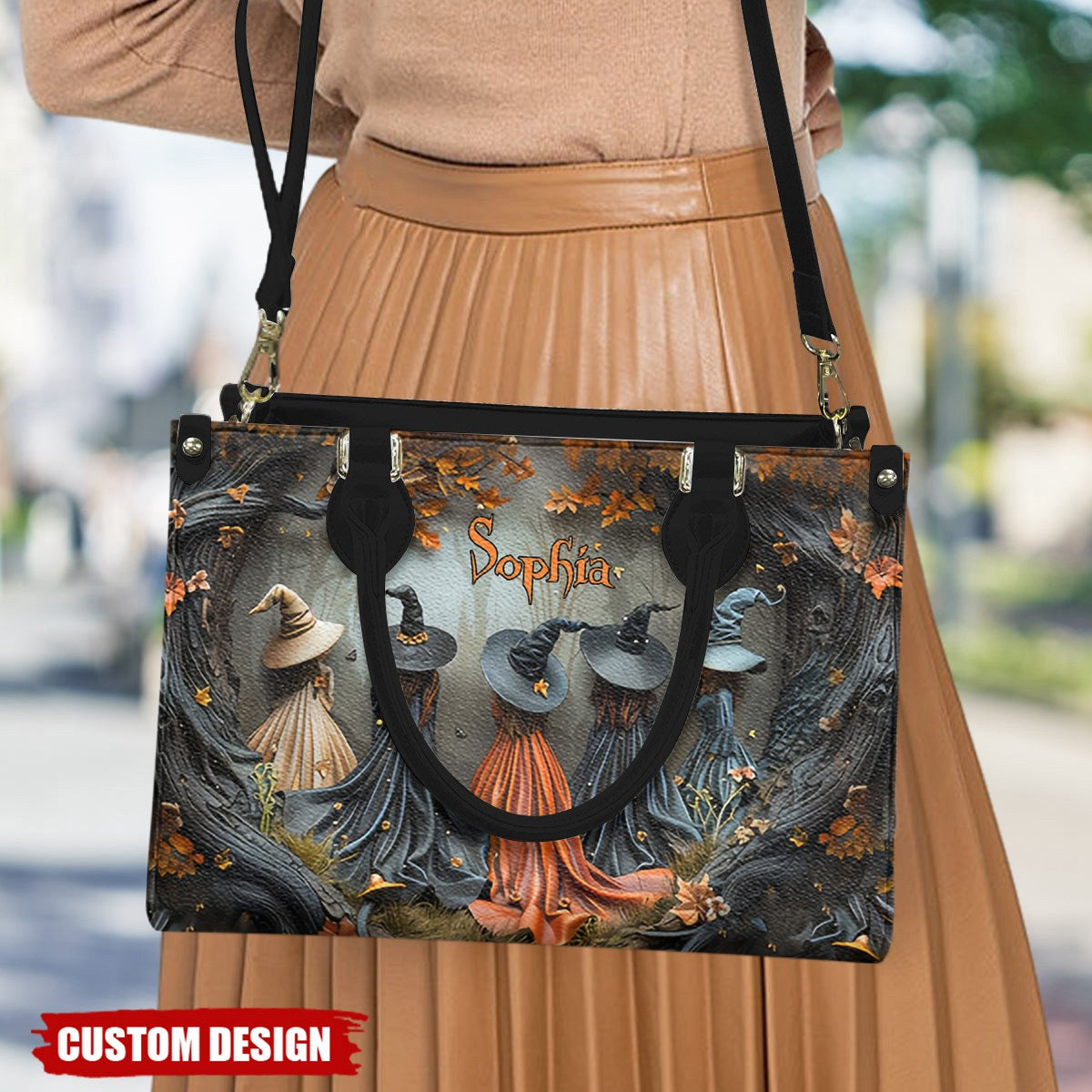 Beautiful Witch - Personalized Witch Leather Handbag