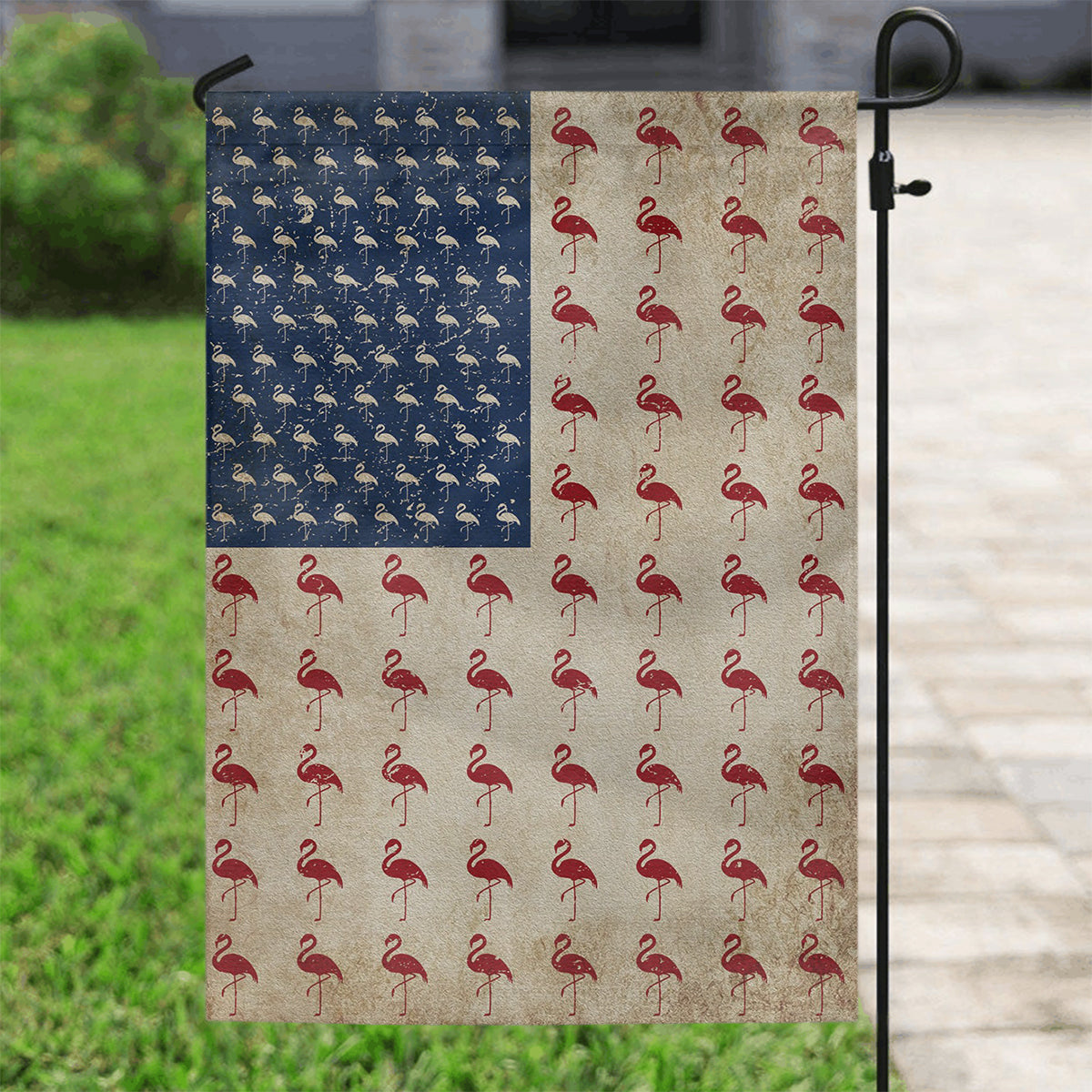 July 4th Flamingo American Garden Flag & House Flag-Gift For Flamingo Lovers