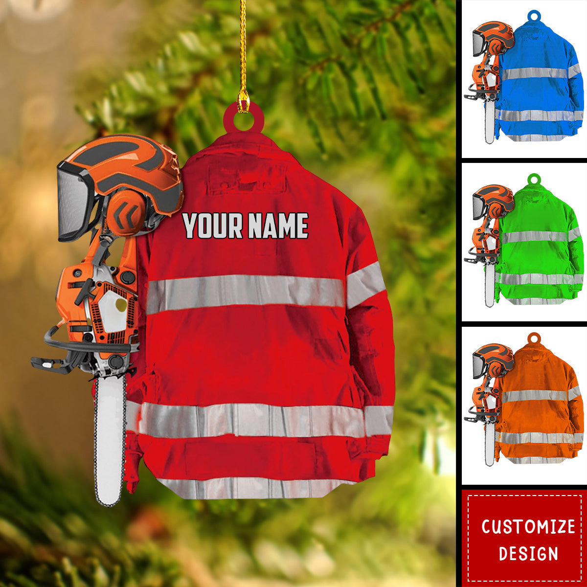 Personalized Arborist Christmas Ornament Gift For Lumberjacks-2024 New Release