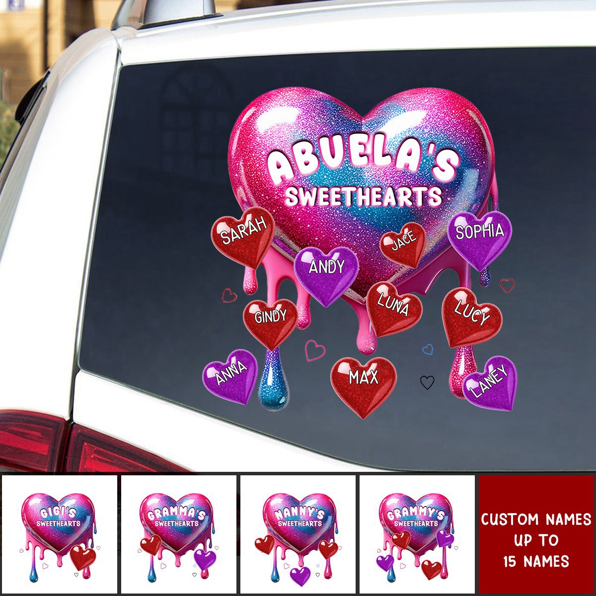 Personalized Sweethearts Decal Sticker - Mother's Day Gift