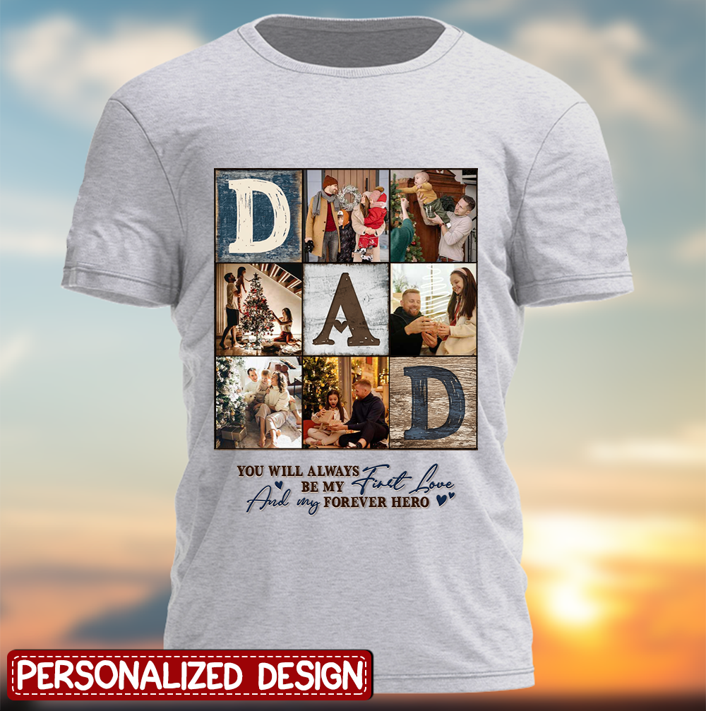 Dad Photo Collage Shirt, Personalized Gifts For Dad, Best Father's Day Gifts 2023, Fathers Day Photo Gifts