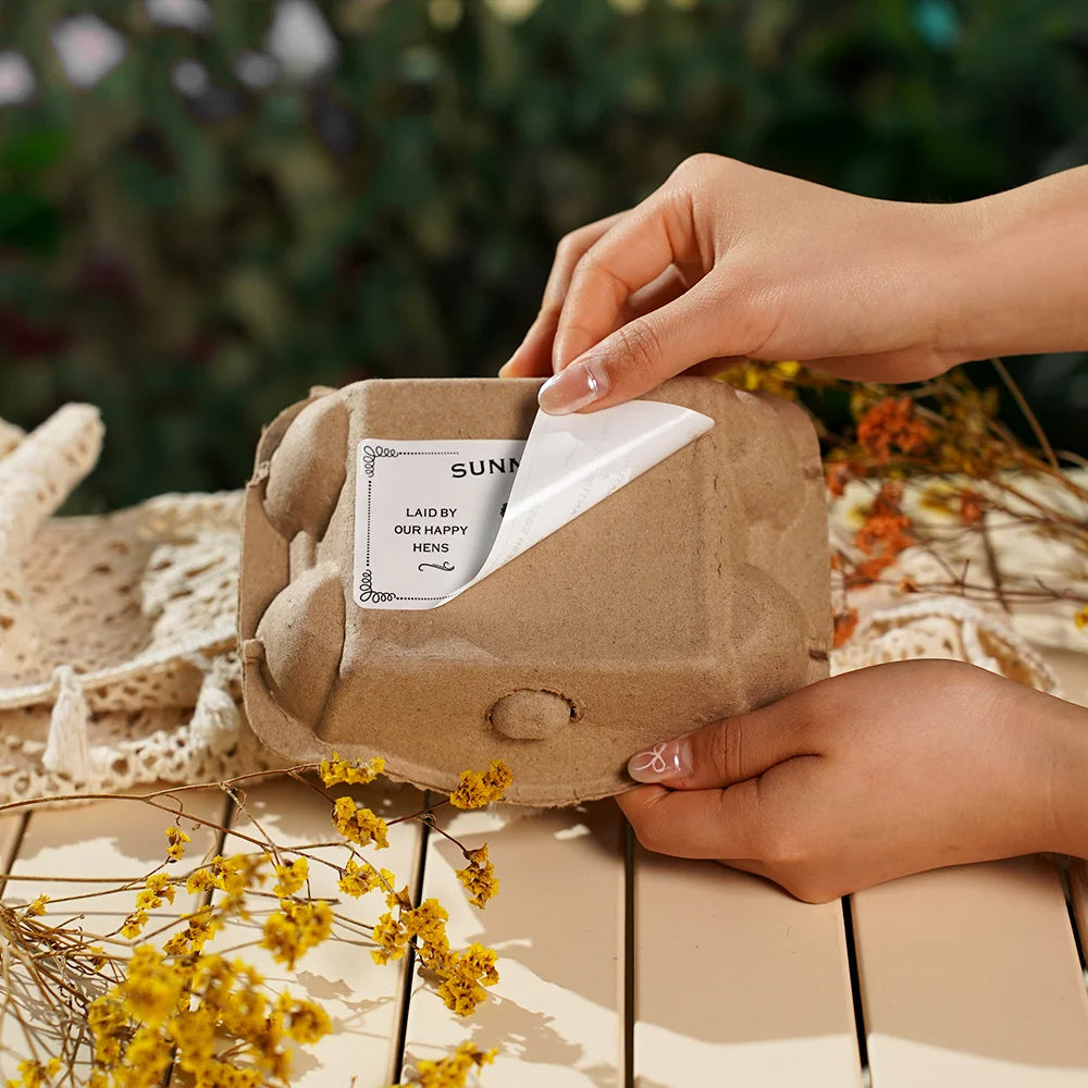 Personalized Sheet Fresh Chicken Duck Quail Egg Carton Labels Stickers - Gift for Farm Owners