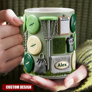 Love Disc Golf - Personalized Disc Golf Accent Mug