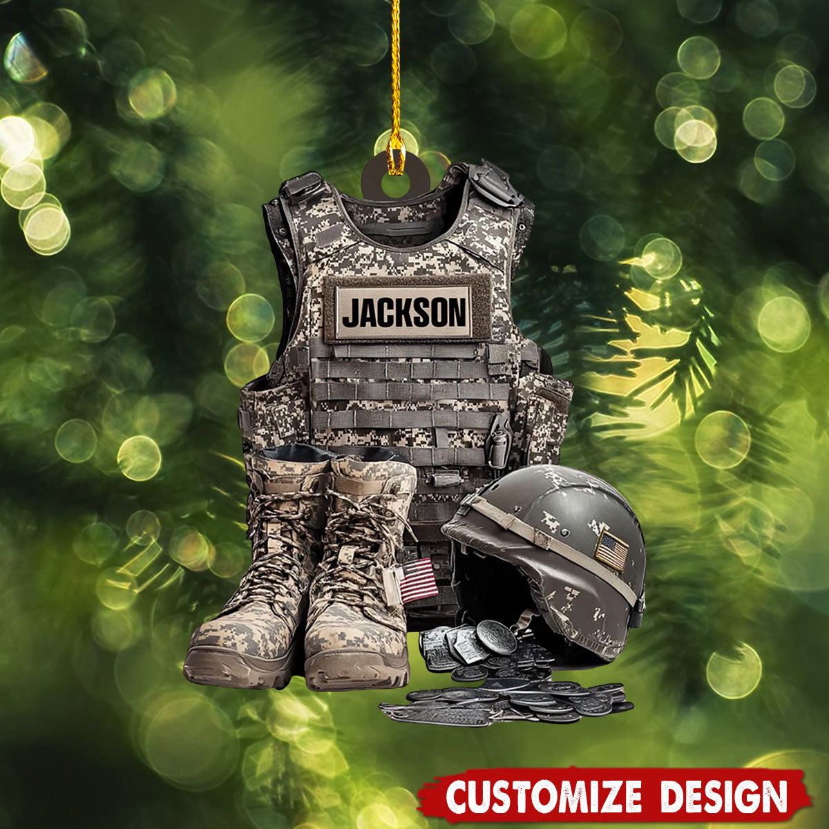 Personalized Military Uniform Christmas Ornament-2024 New Release