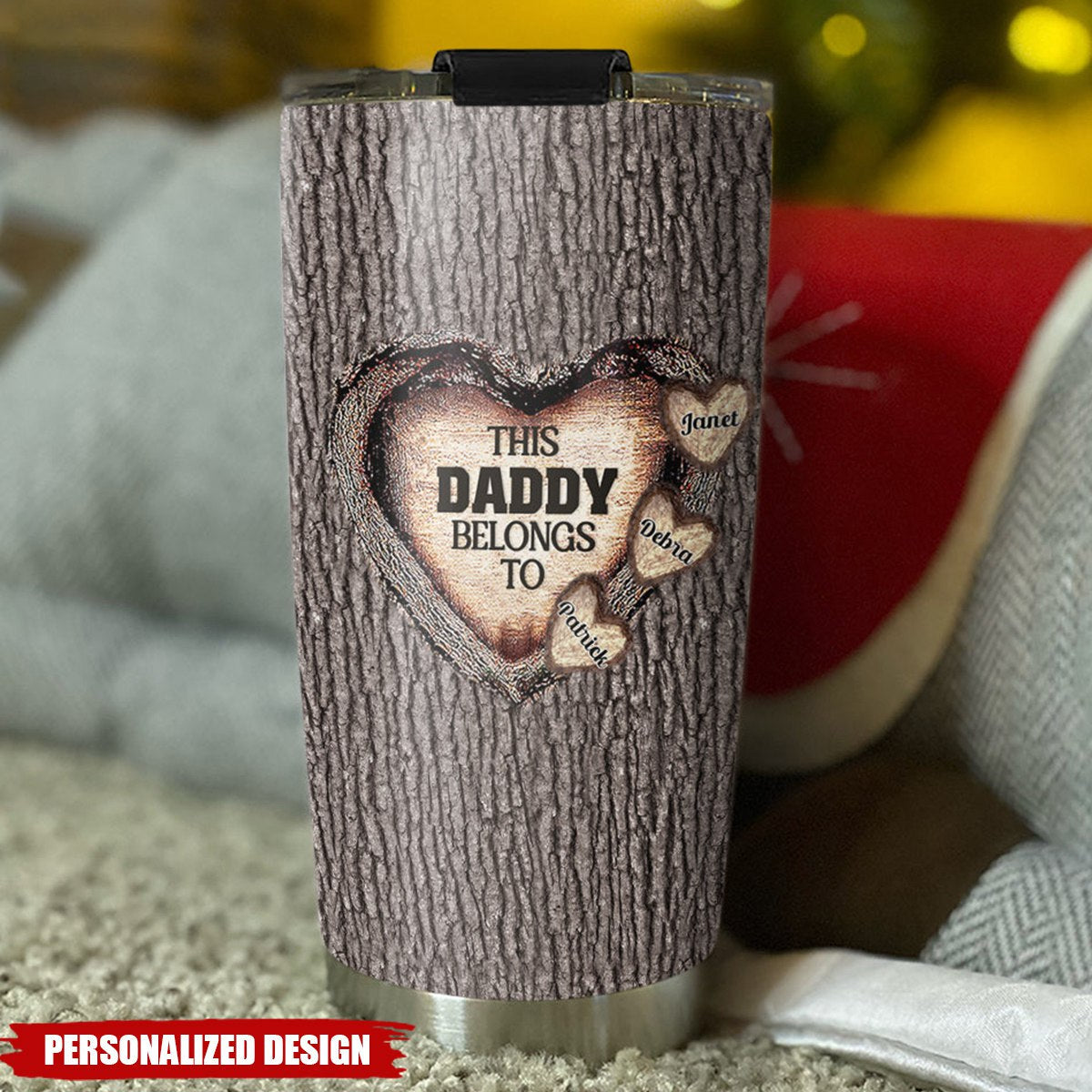 Heart Of Dad-Personalized Tumbler