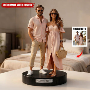 Personalized couple photo figure style Custom Shaped Plaque