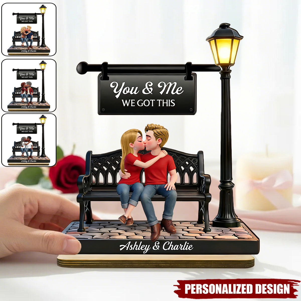 Personalized Romantic Couple Wooden Plaque-Valentine's Day Gift For Couple