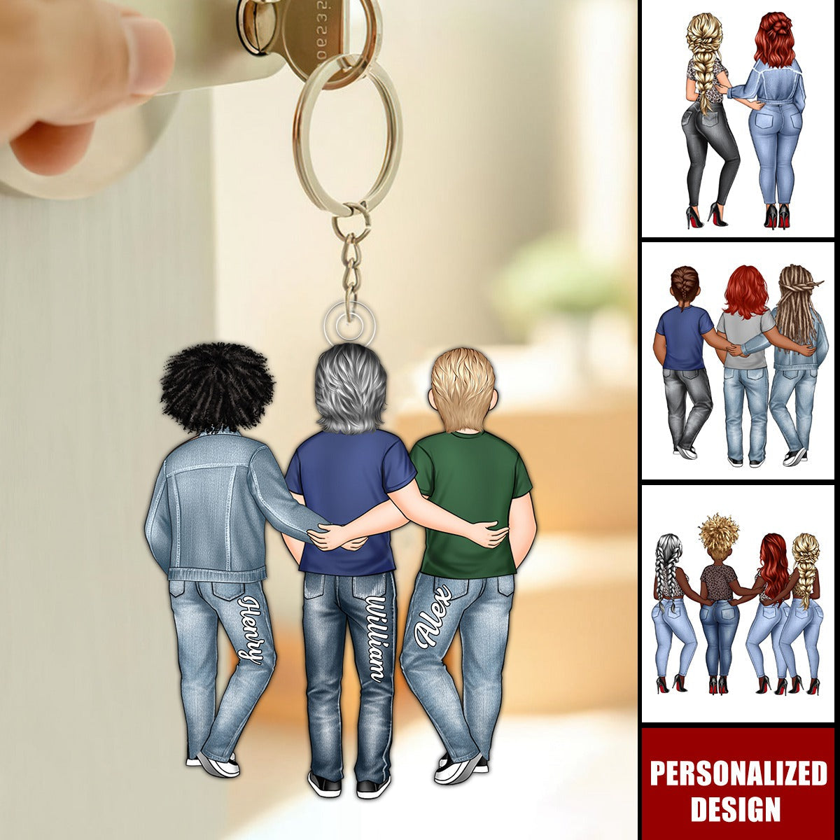 My Best Friend-Personalized Keychain, Gift For Couple, Besties