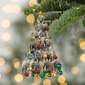 Elephant Christmas Lights Ornament-Gifts For Elephant Lovers-2024 New Release