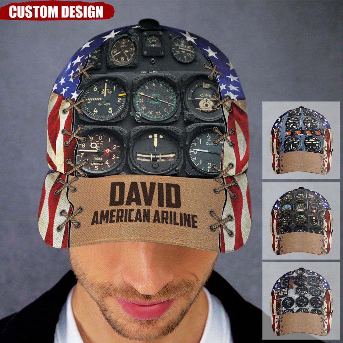 American Airline - Personalized Classic Cap - Gift For Airplane Lovers