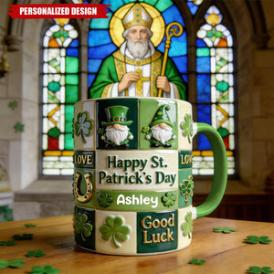 Happy St. Patrick's Day-Personalized Irish Mug