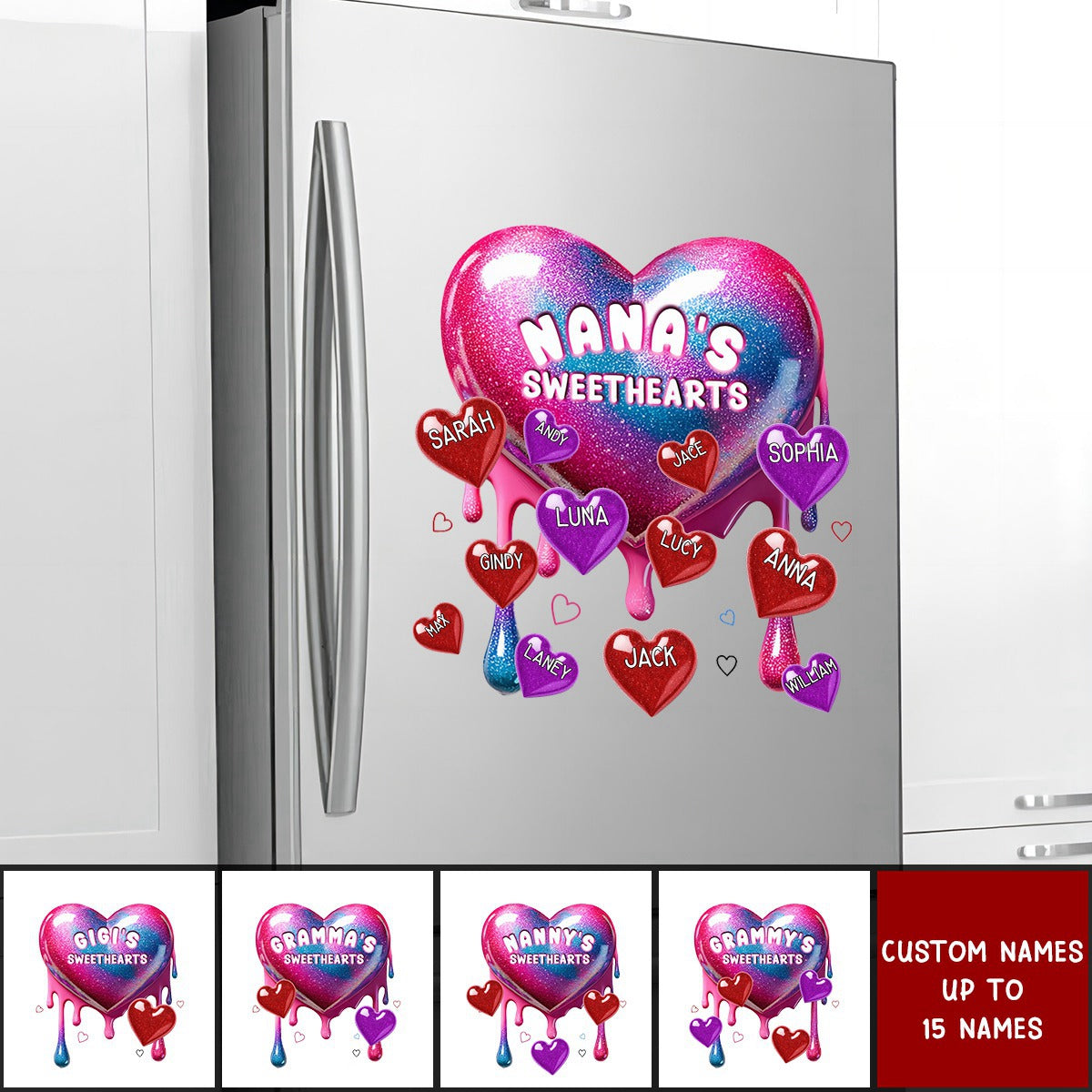 Personalized Sweethearts Decal Sticker - Mother's Day Gift