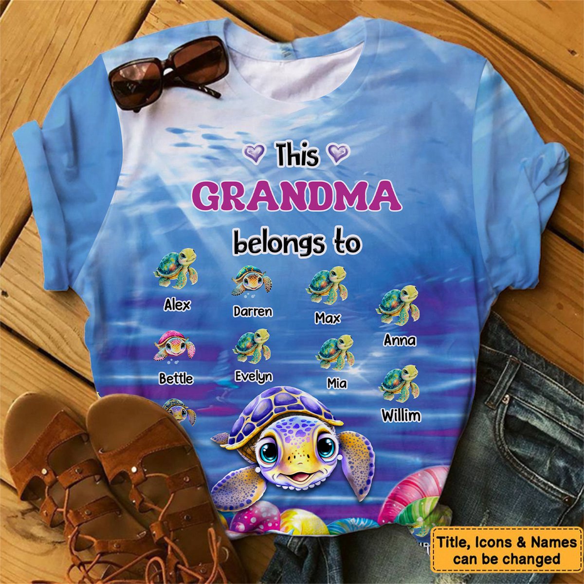 Gift For Grandma This Grandma Belongs To All-over Print T-shirt