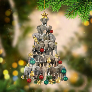 Elephant Christmas Lights Ornament-Gifts For Elephant Lovers-2024 New Release