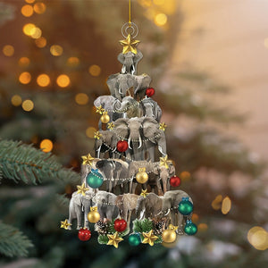 Elephant Christmas Lights Ornament-Gifts For Elephant Lovers-2024 New Release
