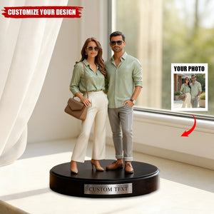 Personalized couple photo figure style Custom Shaped Plaque