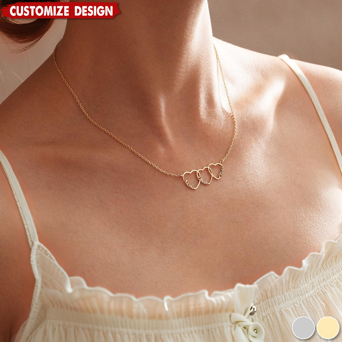 Personalized Heart Name Necklace