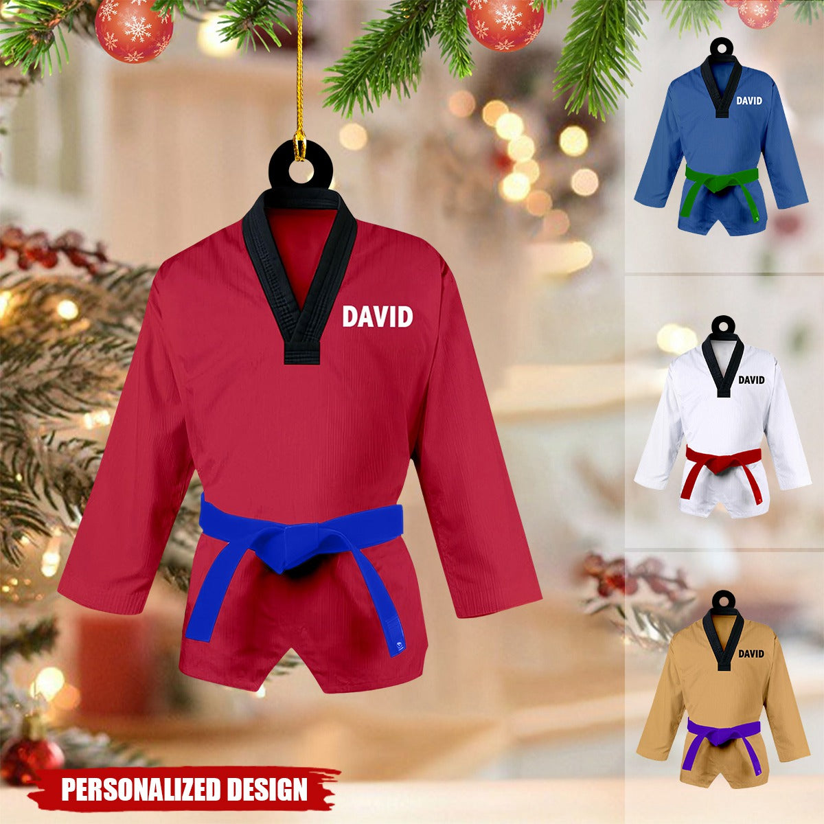 Personalized Taekwondo Christmas Ornament-Gift For Taekwondo Lover-2024 New Release