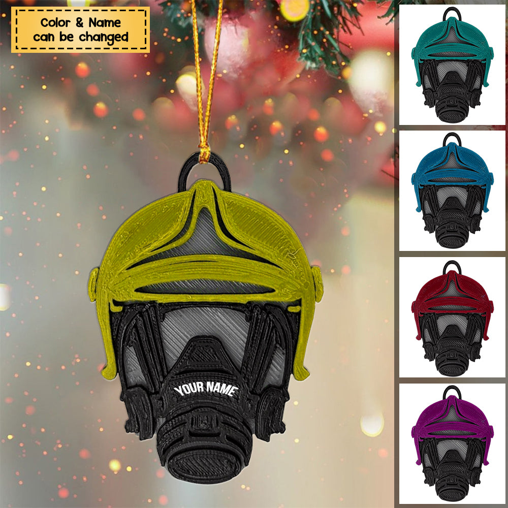 Firefighter Breathing Apparatus With Helmet Personalized Acrylic Christmas/ Car Hanging Ornament