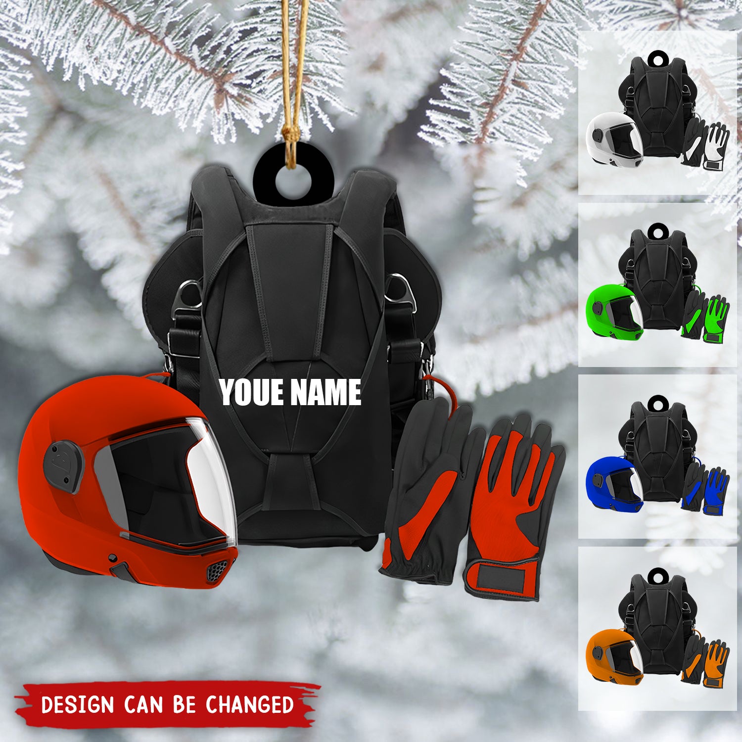 Custom Personalized Skydiving Acrylic Ornament, Gift For Skydiving Lovers