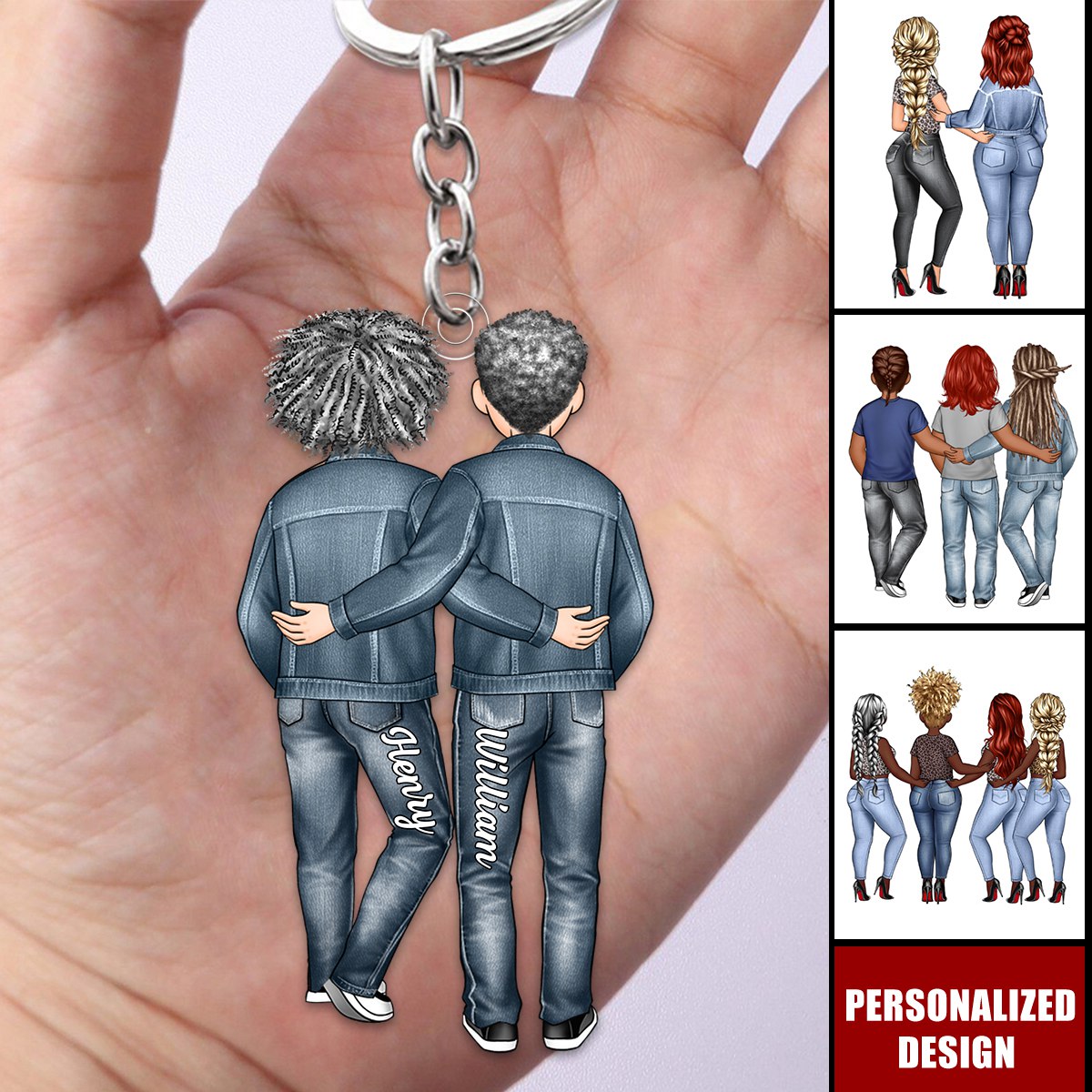 My Best Friend-Personalized Keychain, Gift For Couple, Besties