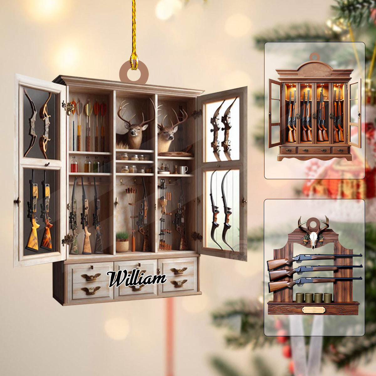 Personalized Gun Shelf Christmas Ornament-2024 New Release