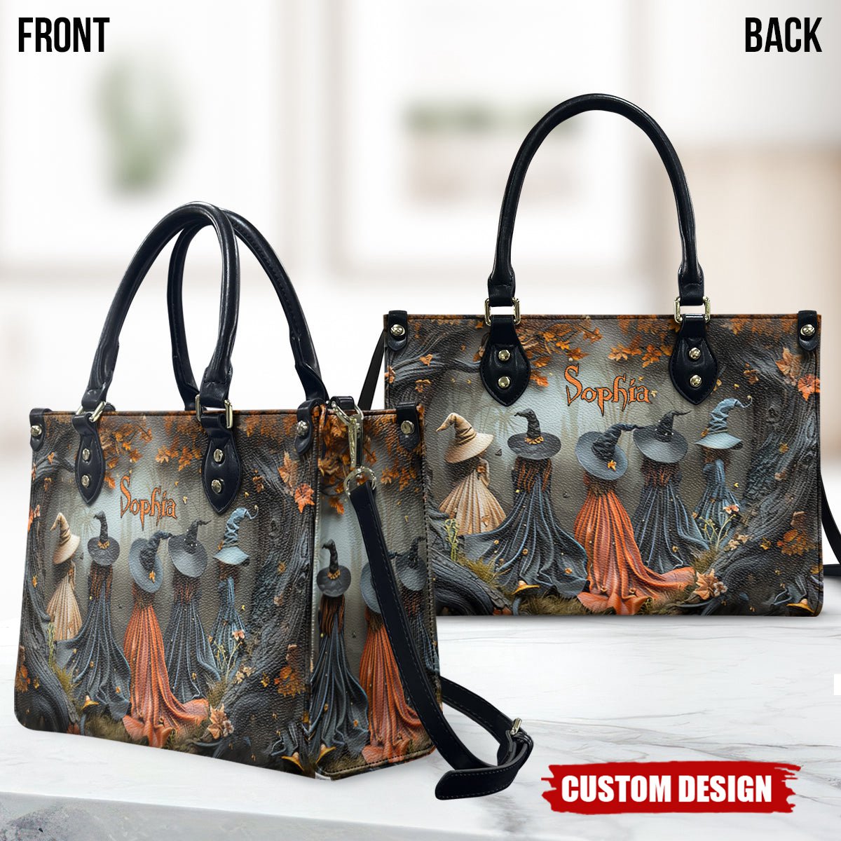 Beautiful Witch - Personalized Witch Leather Handbag