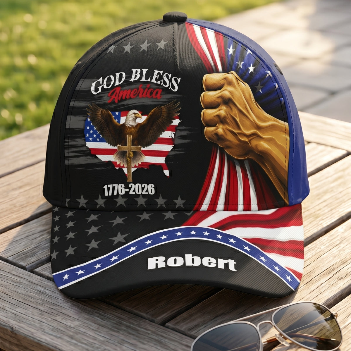 God Bless America - Personalized Cap
