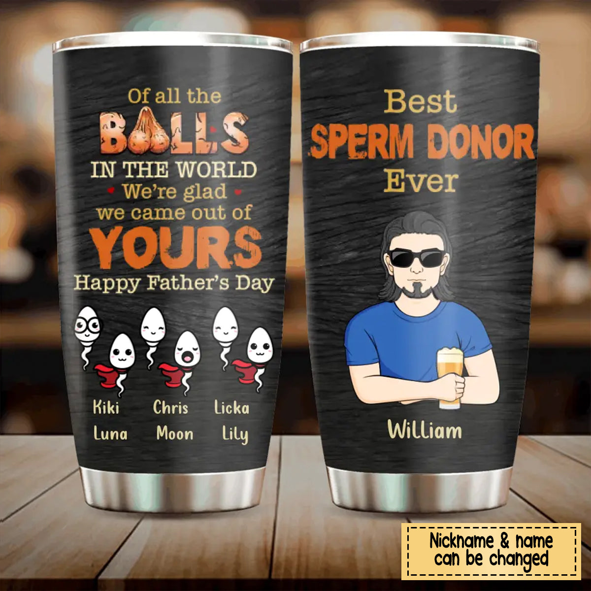 Custom Personalized Best Dad Tumbler - Best Gift Idea For Father's Day -  yeetcat