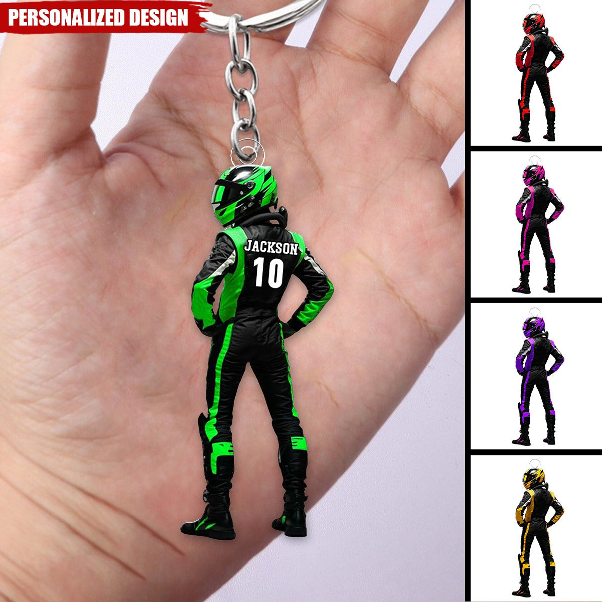 Personalized Race Car Keychain-Gifts For Race Car Lovers-2025 New Release