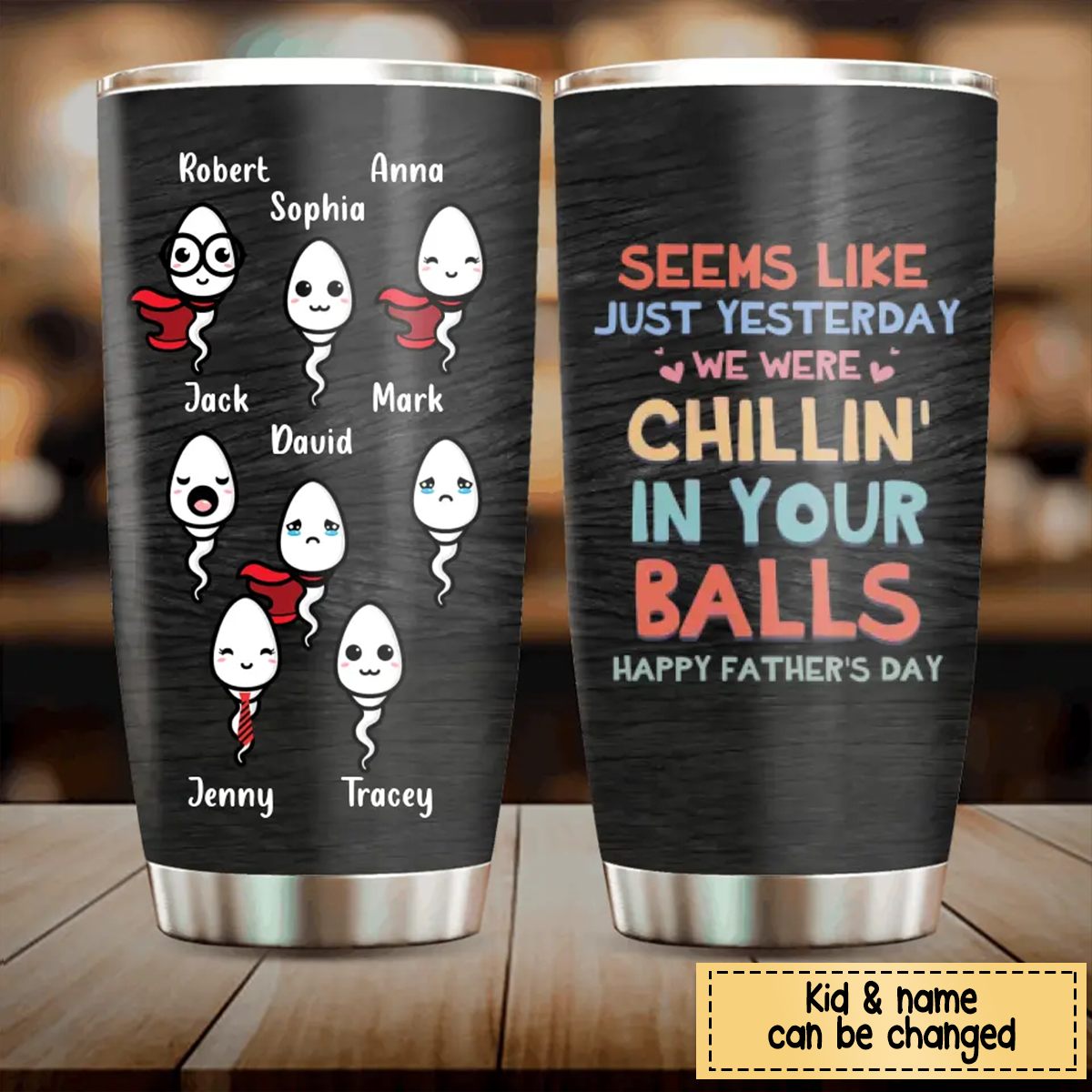 Custom Personalized Sperms Tumbler - Gift Idea For Father's Day/Mother -  yeetcat