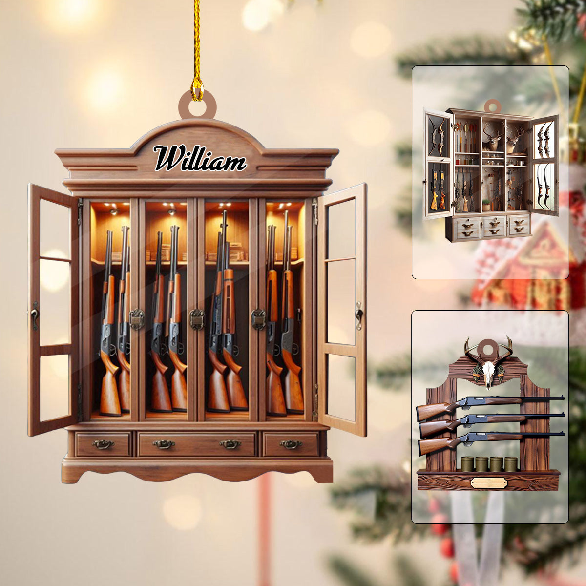 Personalized Gun Shelf Christmas Ornament-2024 New Release