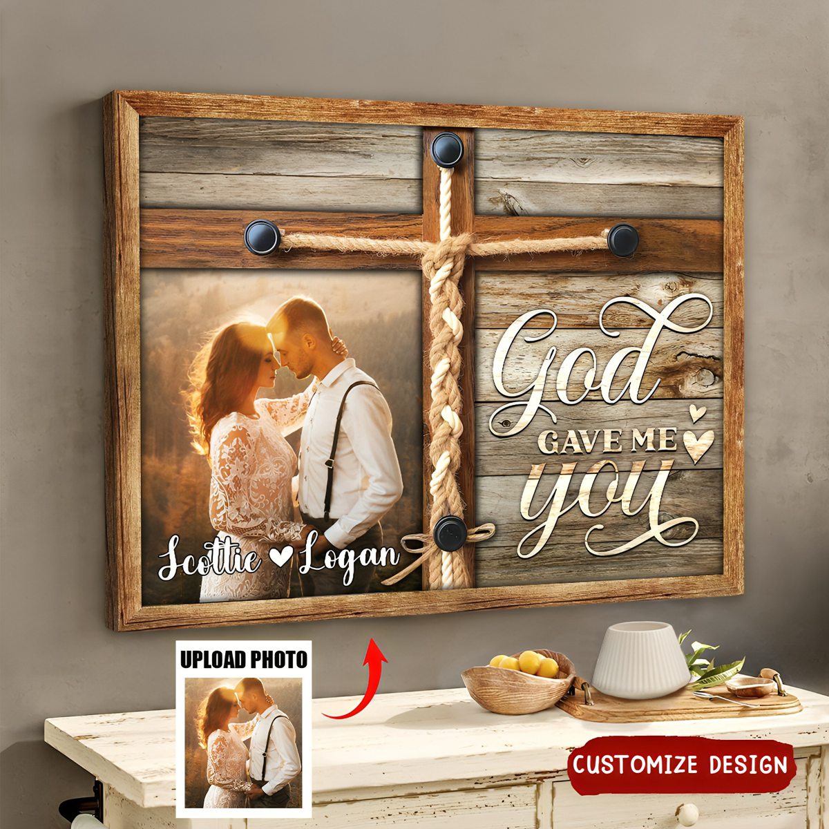 Personalized Couple Photo Poster - Gift For Couple