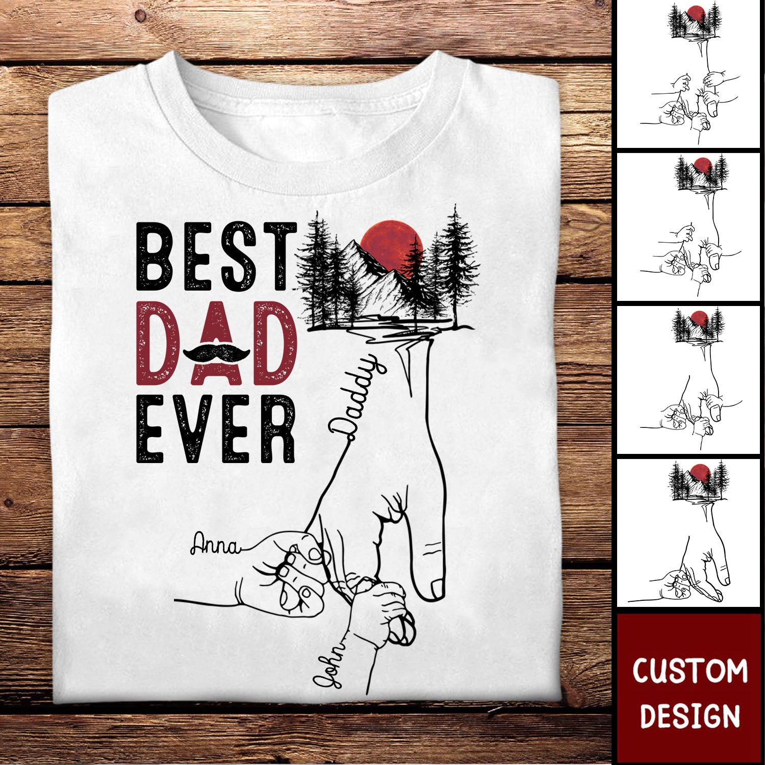 Best Dad Ever - Personalized Shirt