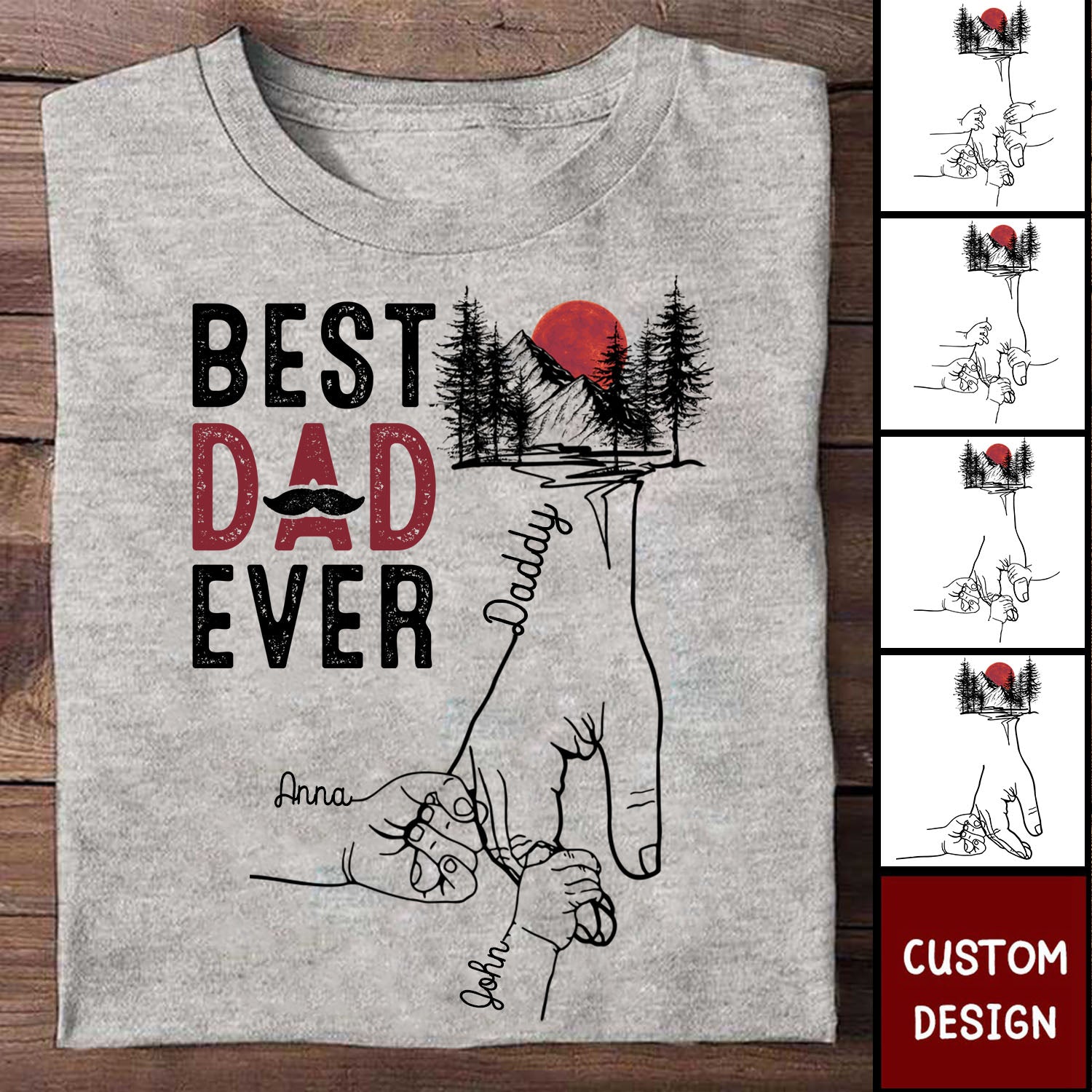 Best Dad Ever - Personalized Shirt