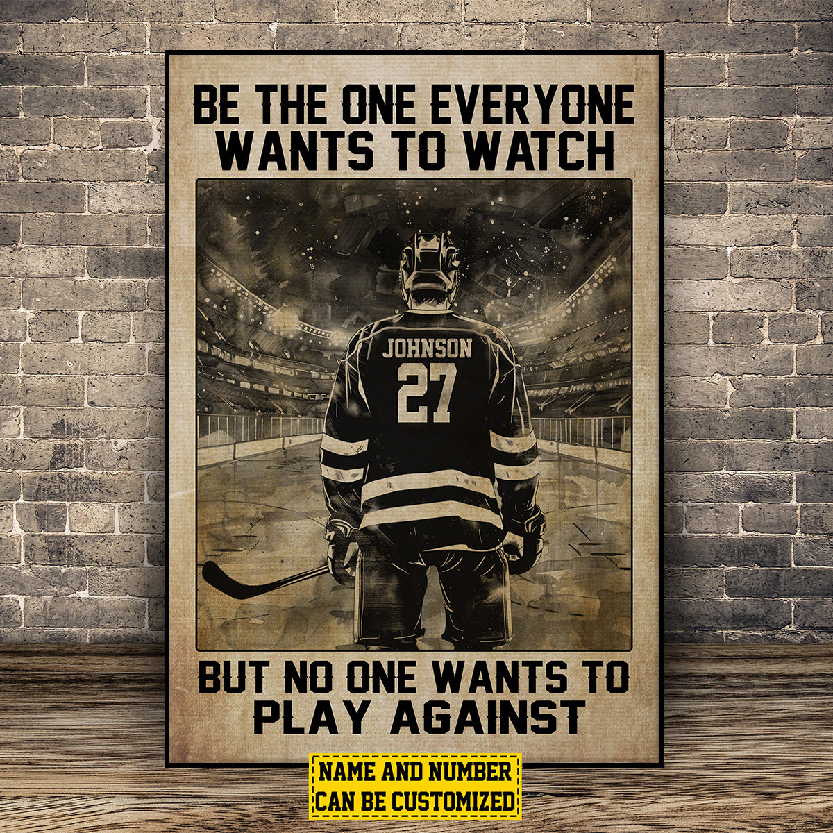 Personalized Hockey Life Lessons Poster- Gift For Hockey Lovers