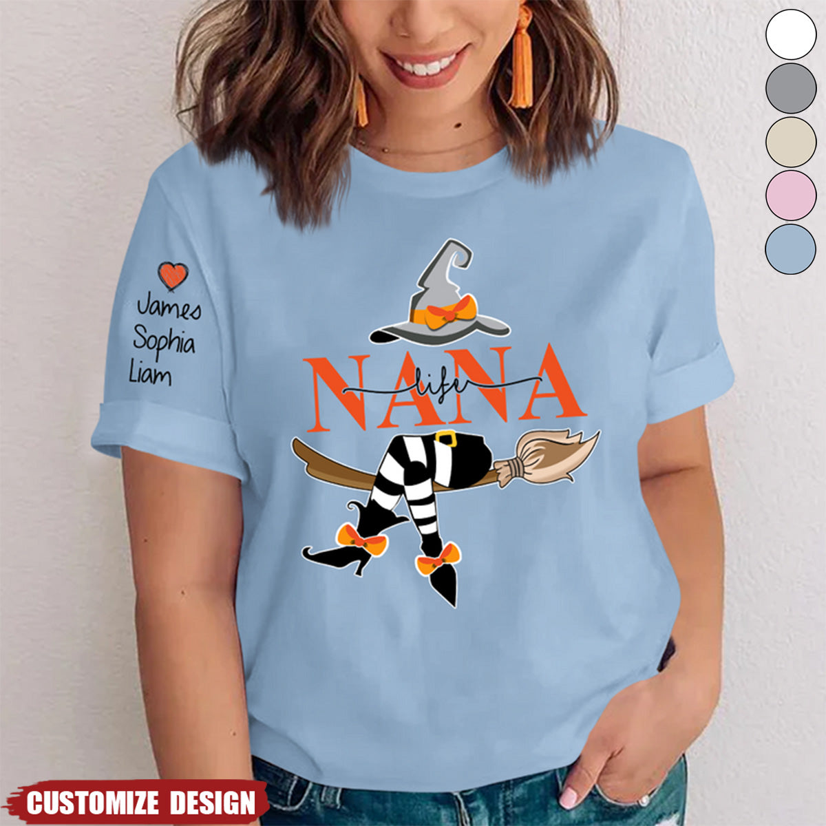 Personalized Nana Life Witch Shirt - Gift For Grandma Halloween