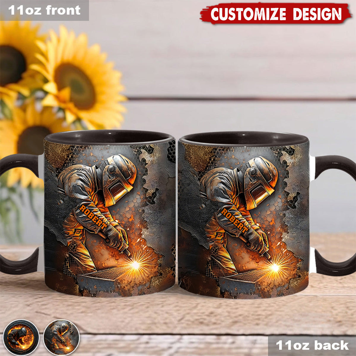 Personalized Welder Mug - Gift For Welder Man