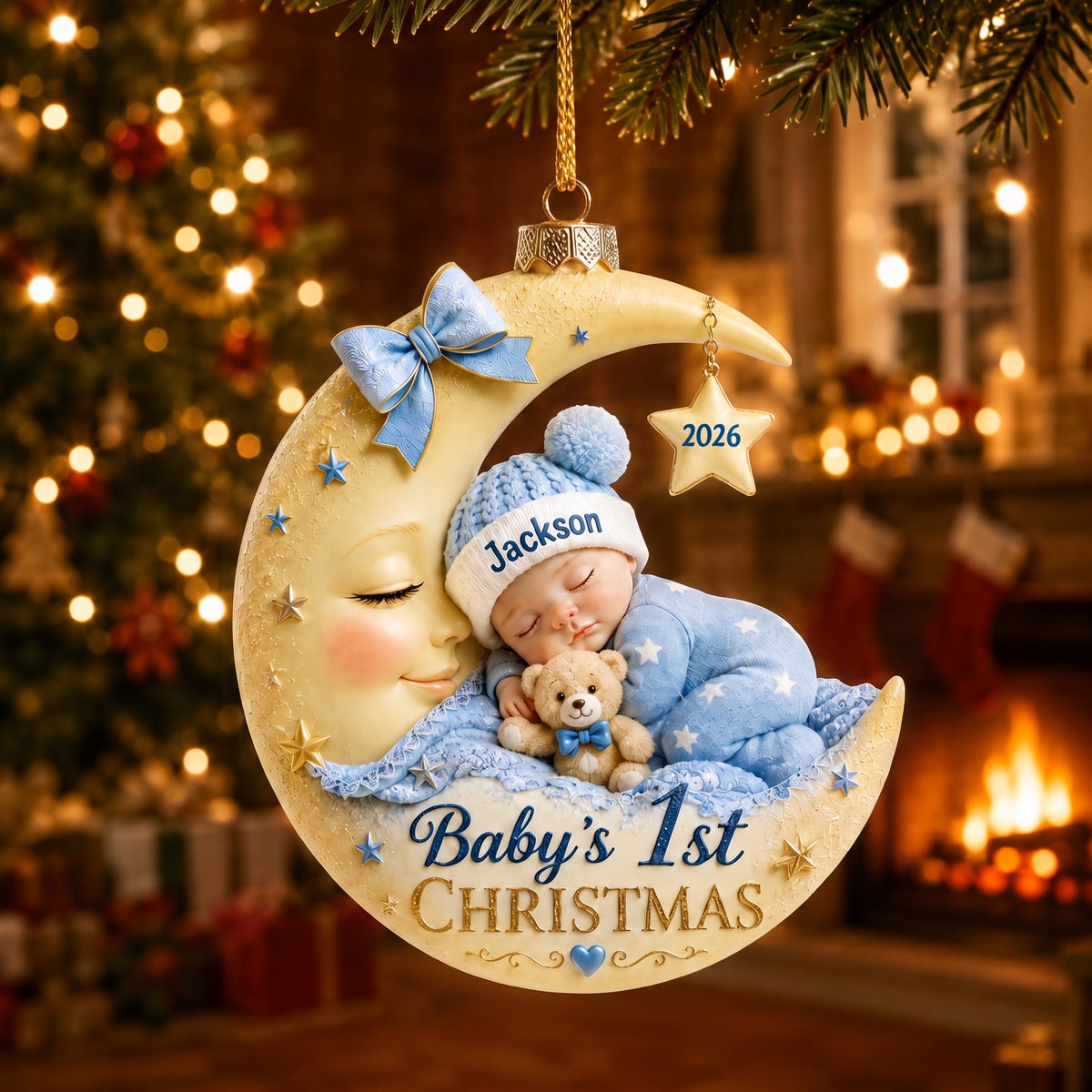 Personalized Baby First Christmas Acrylic Ornament