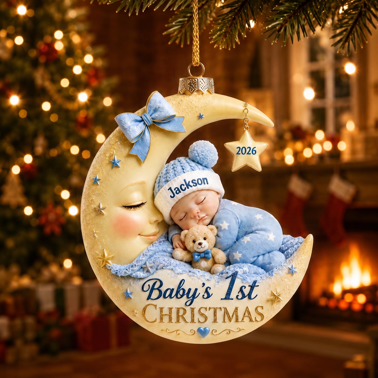 Personalized Baby First Christmas Acrylic Ornament